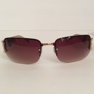 Rose Gold Sunglasses Bisou Bisou Rectangle